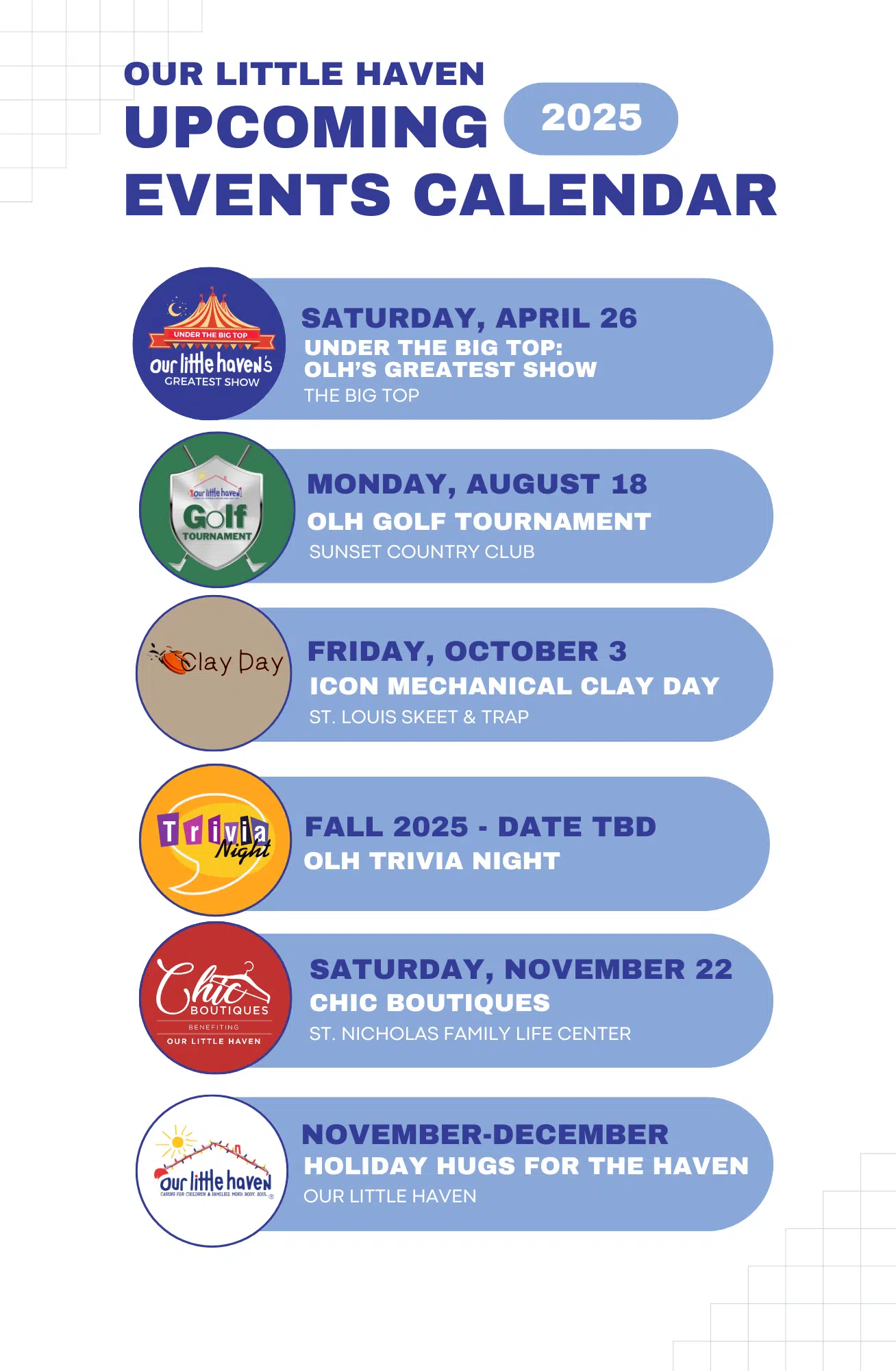 2025 Events Calendar-Updated