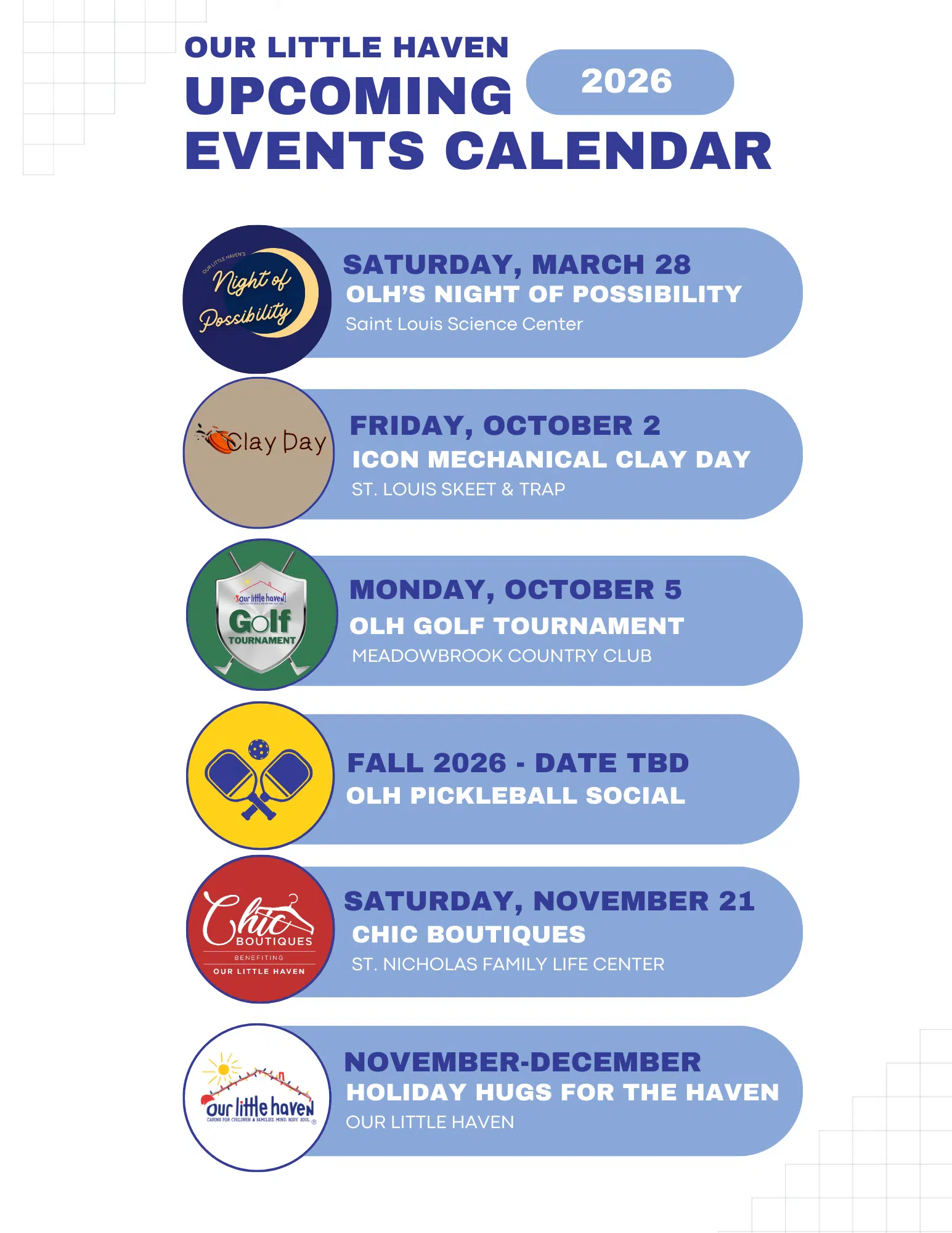 2026 Events Calendar